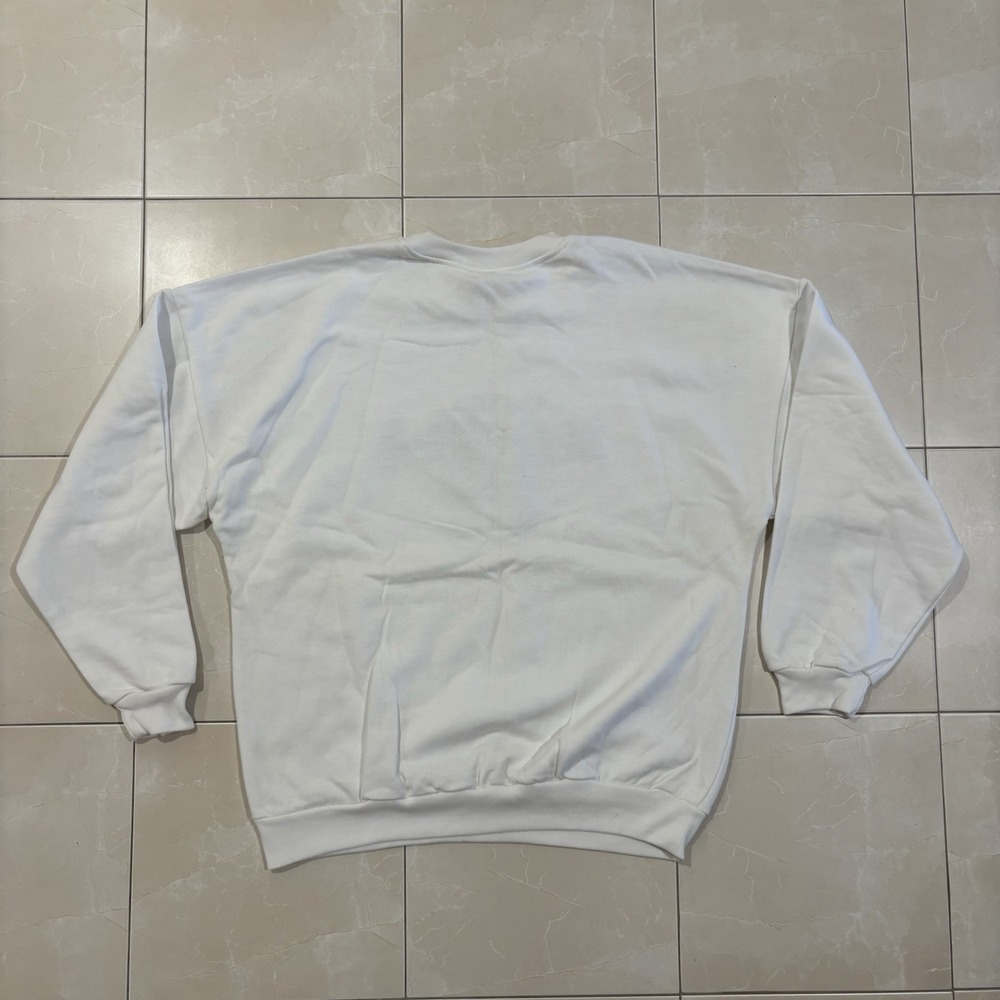 Vintage Hard Rock Cafe Sweater Cancun Mexico Crewneck White Men's L 90s Y2K - Picture 8 of 10